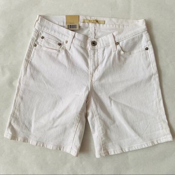 Big Star | Alex Short Mid Rise White Jean Shorts NWT - Picture 1 of 8